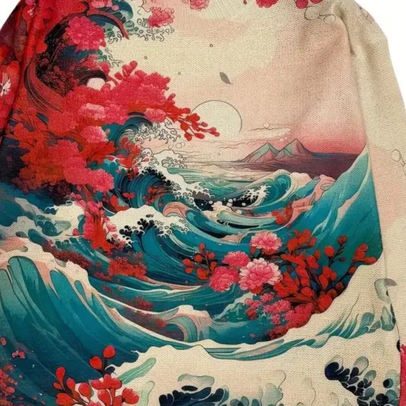 Wave and Cherry Blossom sweater - Picture 4 of 7